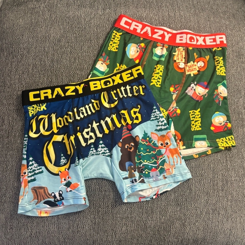 NWOT Crazy Boxer 2 Pack South Park Holiday Boxer Briefs